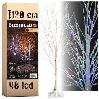 Brzoza LED XS48-24 120cm 48led - multicolor