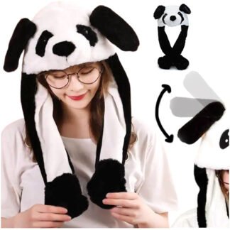 Czapka ruchome uszy panda