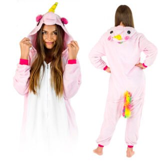 Kostium Onesie color wool pink pegasus - L