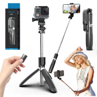 Kijek do selfie L02 3w1 przycisk ABS SS 1m 20PR23