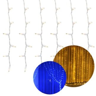 Kurtyna świetlna 300 LED 4,5M lampki sople