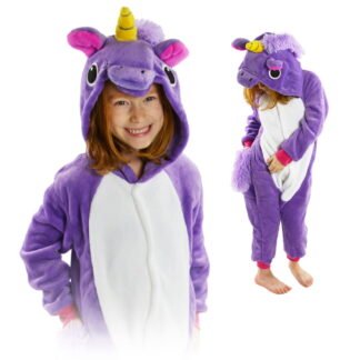 Kigu Onesie piżama dla dzieci fioletowy pegaz