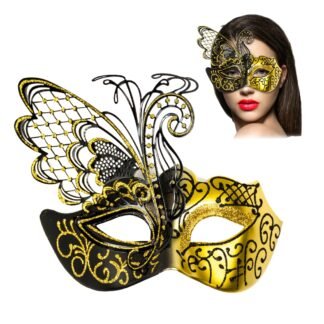 MASKA HALLOWEEN WENECKA EFEKT MOTYLA UNIWERSALNY