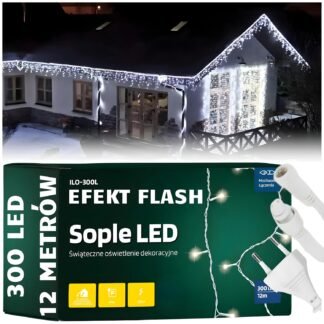 Sople 300LED 12m IL-300L- cold white + cold flash