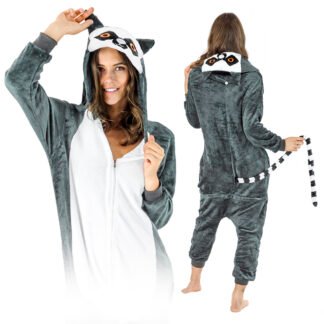 Kostium Onesie lemur - L
