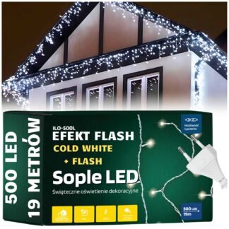 Sople 500LED 19m ILO-500L- cold white + flash