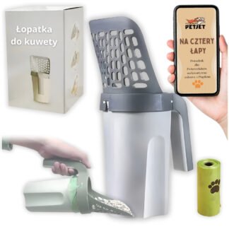 Łopatka do kuwety z workami