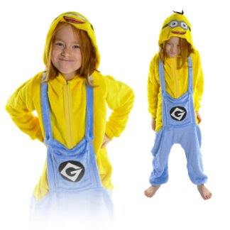 Onesie kigurumi piżama jednoczęściowa dla dzieci Minionek