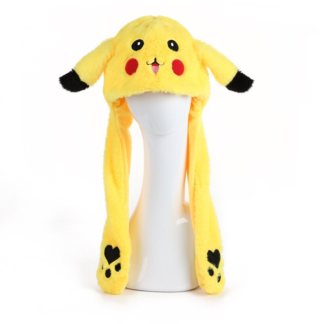 CZAPKA RUCHOME USZY PIKACHU ZÓŁTA