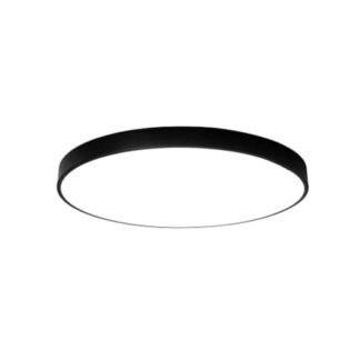 Lampa sufitowa plafon panel LED natynkowy 50cm czarna