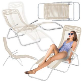 Leżak plażowy grawitacyjny CREMA