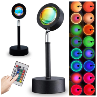 LAMPKA LED ZACHÓD SŁOŃCA PROJEKTOR SUN LAMPA USB