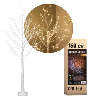 Brzoza LED XS120-24 150cm 120led - warm white