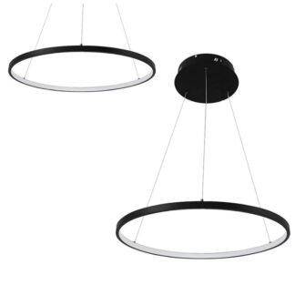 Żyrandol PLB1722 40cm 25W czarny - neutral
