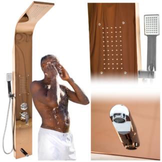Bateria panel prysznicowy ROSE GOLD