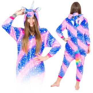 Kostium Onesie violet-pink unicorn - XL