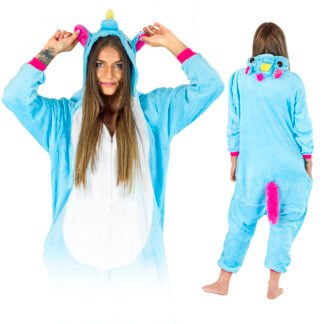 Kostium Onesie blue/pink pegasus - L