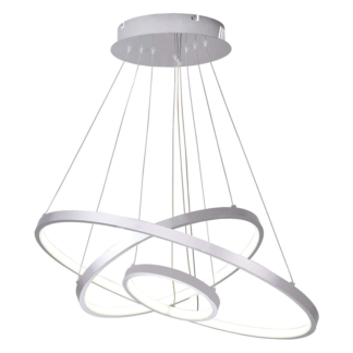 Żyrandol A9009D 20cm 40cm 60cm 76W biały- neutra