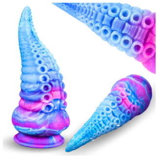 GRUBE DILDO Z PRZYSSAWKĄ OŚMIORNICA ANALNE XXL