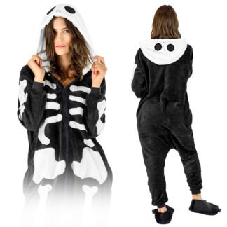 Kostium Onesie skeleton - L