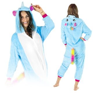 Kostium Onesie blue unicorn NEW - L