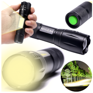 Výkonná LED Taktická Svítilna Zoom