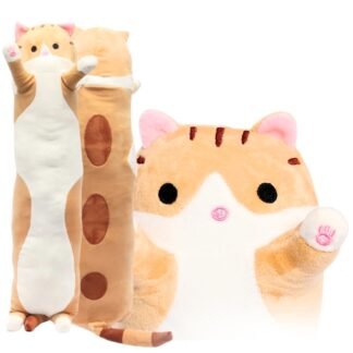Oranžový maskot medvídka kočky 50 cm