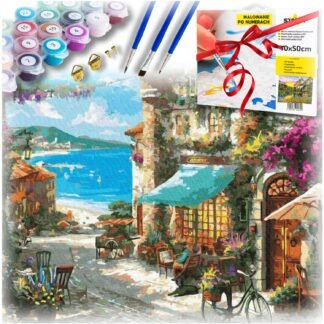 Malování podle čísel - Italská kavárna 40x50