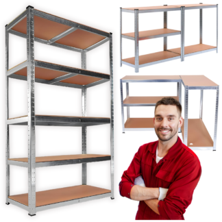 Regál Kovový 180cm 5 Polic - Garáž, Sklep