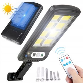 Solární LED Lampa 160 COB s pohyb. čidlem + dálka