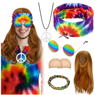 Hippie kostým sada 60/70 léta