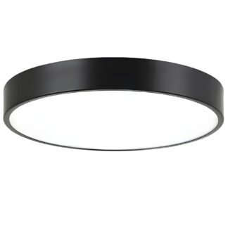 LED Stropní Svítidlo 28W Teplá Bílá 50cm Černé