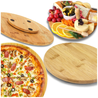 BAMBUSOVÉ OTOČNÉ PRKÉNKO NA PIZZU SÝRY 25CM