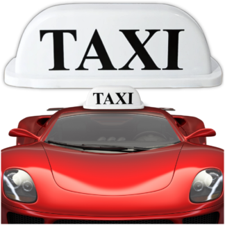 Taxi maják s přísavkami LED bílý profesionální