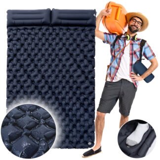 Nafukovací matrace pro dvě osoby navy 195x120 cm 250 kg max zatížení