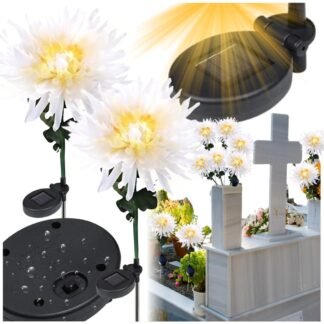 Solární LED Lampion Chryzantéma 75cm 2ks