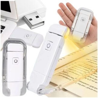 Led noční lampička s klipem pro čtení knihy v posteli záložka 3 režimy USB