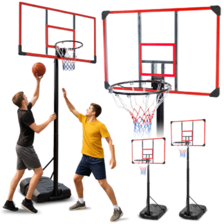 Volně stojící basketbalový koš, venkovní tabule, výškově nastavitelný