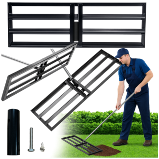 Nivelátor půdy 30x90 cm ruční na trávník, krtince, ocelový zarovnávač BECKE