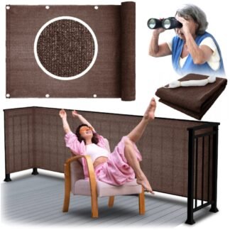 Balcon cover mat for terrace fence shading net brown 0.9×5 m