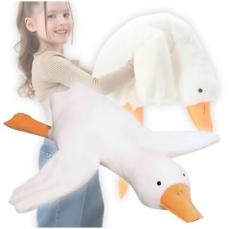 Maskotka husa polštář pipa plyšová husa hračka medvídek měkký velký 90 cm